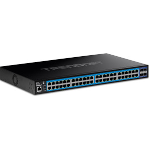 TRENDnet TEG-3524S 52-Port Managed Gigabit Ethernet Switch, 4x 10G SFP+ ports, rack mountable